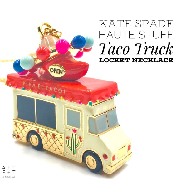 Haute Stuff Taco Truck Locket Necklace 